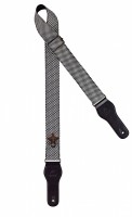 ORTEGA cotton guitar strap - length 1580mm / 62" (Max) / width 50mm - worn out grey (OCS-120)