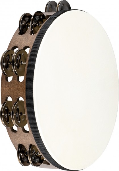 MEINL Percussion Traditional Wood Series Headed Tambourine - 10" (TAH2WB)