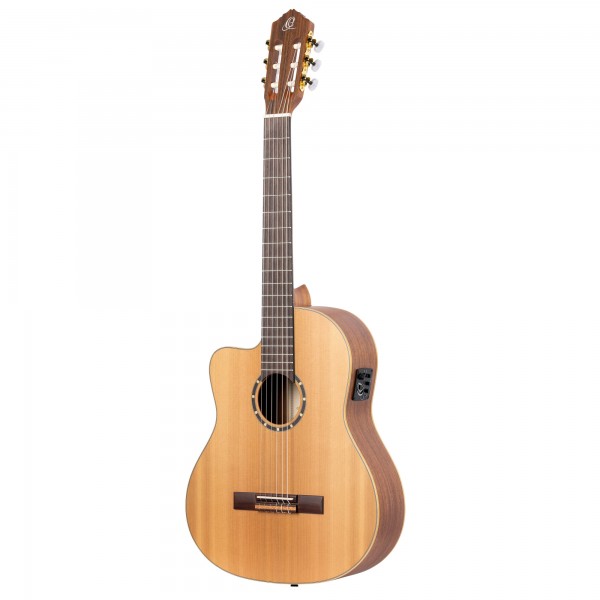 ORTEGA Classical Guitar Family Series Pro 4/4 inclusive Gigbag and Strap Lefthand - NT - Natural Cedar (RCE131L)