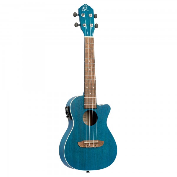 ORTEGA Earth Series Concert Preamp Ukulele 4 String - Ocean Blue (RUOCEAN-CE)