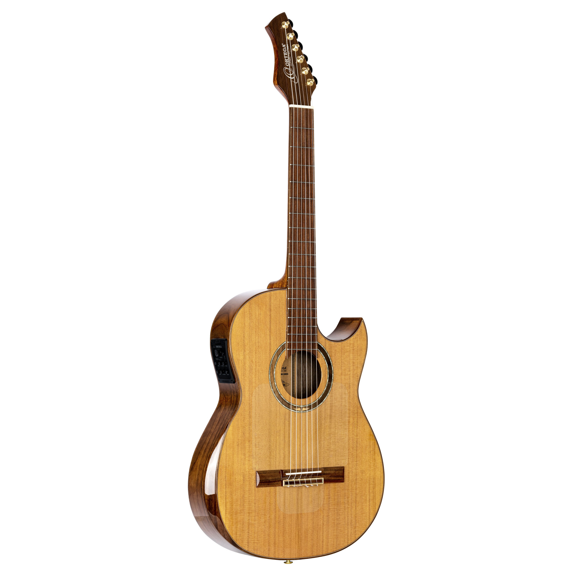 ORTEGA Ben Woods Signature Nylon String Guitar 6 String Ben Woods Gigbag FLAMETAL TWO