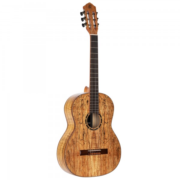 ORTEGA The Private Room 4/4 Nylon String Guitar 6-String - Spalted Maple Natural + Gig Bag (RSM-REISSUE)
