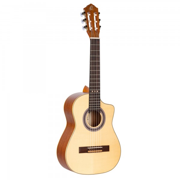 ORTEGA Requinto Series Pro 1/2 Acoustic Guitar 6-String - Natural + Gig Bag (RQ38)