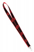 Black/Red Meinl lanyard with red logo (M15)