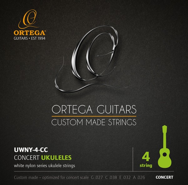 ORTEGA Custom Made Strings Ukulele String Set - Concert 4 String (UWNY-4-CC)