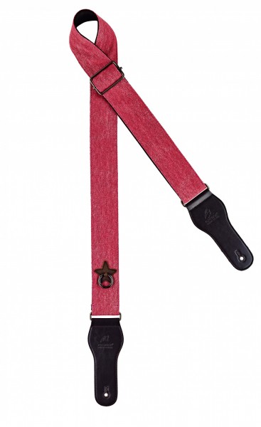 ORTEGA cotton guitar strap - length 1580mm / 62" (Max) / width 50mm - worn out pink (OCS-100)