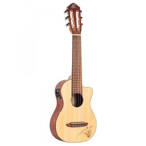 ORTEGA Mini Travel Series 1/8 Guitar 6-String - Natural (RGL5CE)