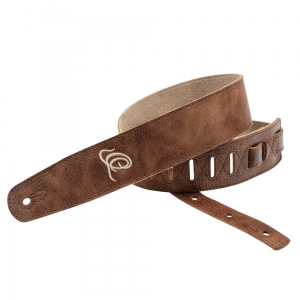 ORTEGA Suede-Leather Guitar-Strap - Cognac (OSSU-40)