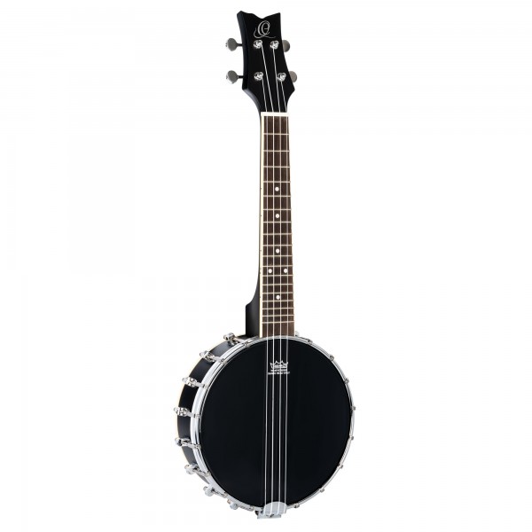 ORTEGA Banjolele Series Concert Ukulele 4 String - Maple Black + Bag (OUBJ100-SBK)