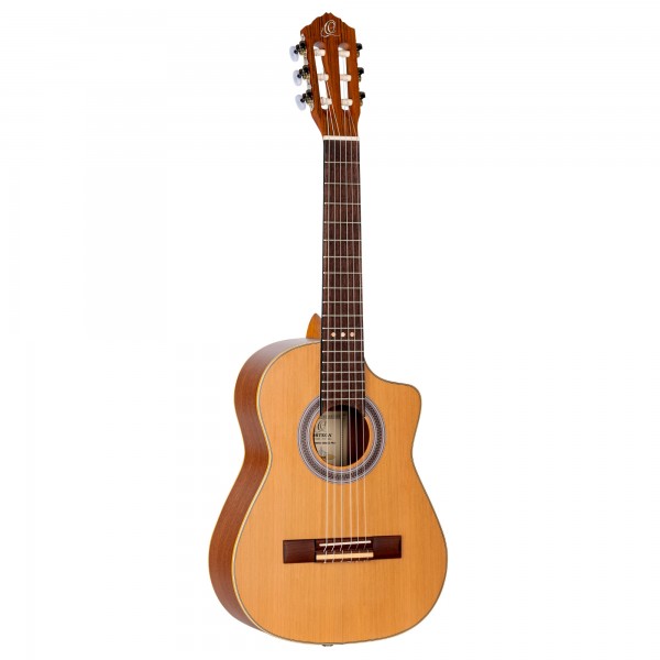 ORTEGA Requinto Series Pro 1/2 Acoustic Guitar 6 String - Solid Cedar / Sapele Natural + Gig Bag (RQ39E)