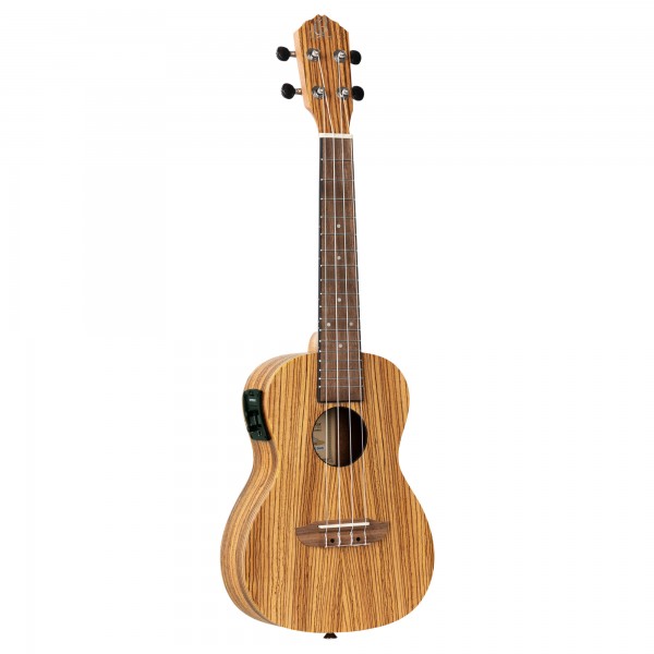 ORTEGA Timber Series Concert Preamp Ukulele 4 String - Zebrawood Natural + Bag (RFU11ZE)