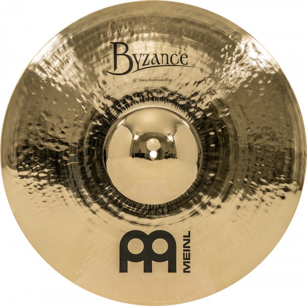 MEINL Cymbals Byzance Brilliant Heavy Hammered Ride - 22" (B22HHR-B)
