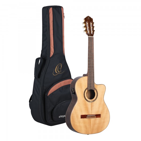 ORTEGA Classical Guitar Performer Series 4/4 inclusive Gigbag Slim Neck - Natural (RCE158SN)