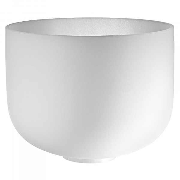 Meinl Sonic Energy 12" white-frosted Crystal Singing Bowl B3, 440 Hz, Crown Chakra (CSBM12B3)