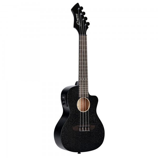 ORTEGA Horizon Series Concert Ukulele 4 String - Okoume Black (RUHZ-CE-SBK)