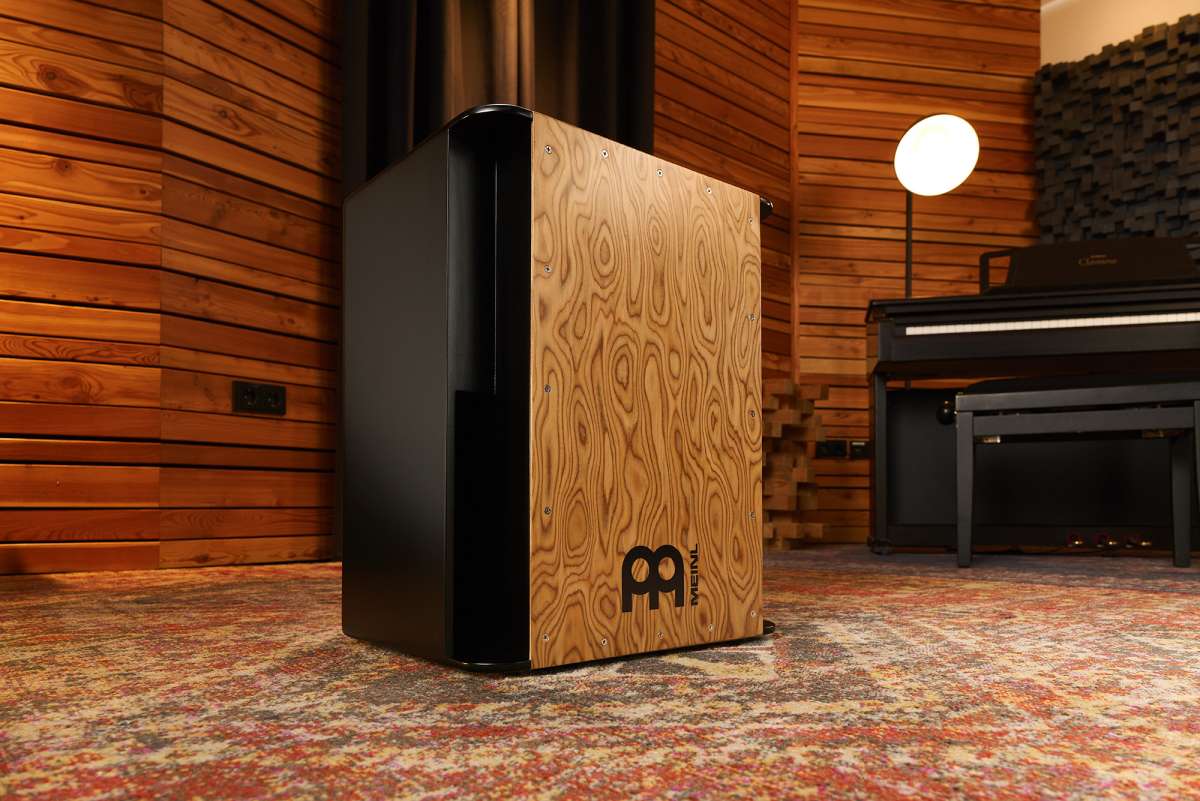 MEINL Percussion Bass Series Vertical Subwoofer Cajon Makah Burl SUBCAJ6MB M Bass Cajons Cajons Meinl Percussion MeinlShopCom