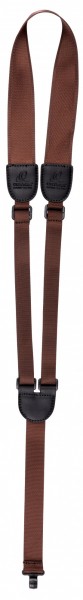 ORTEGA Nylon Guitar Strap - brown with hook (OGSHK-BR)