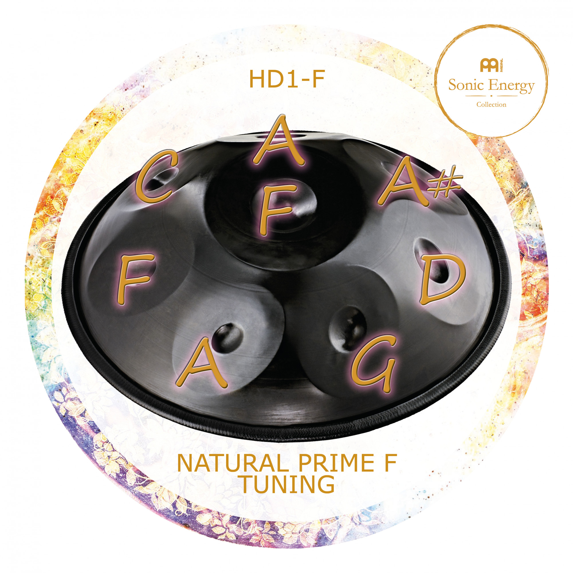 MEINL Sonic Energy Harmonic Art Handpan Tuning F A A C D