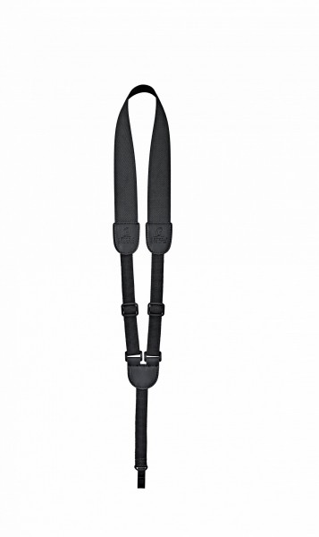 ORTEGA Nylon Ukulele Strap with Support Hook - Black (OUSHK-BK)