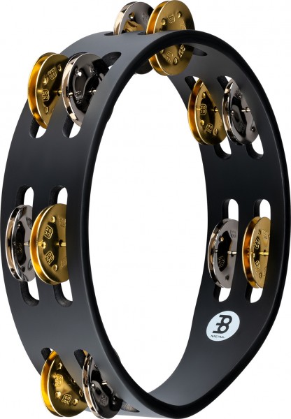MEINL Percussion Compact Wood Series Tambourine - 8" (CTA2M-BK)