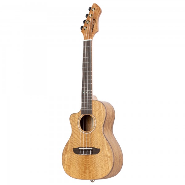 ORTEGA Horizon Series Concert Preamp Ukulele 4 String Lefty - Mango Natural + Bag (RUMG-CE-L)