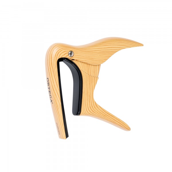 ORTEGA Curved Guitar Capo - Maple Design (OCAPOCV-MAD)