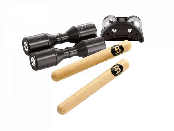 MEINL Percussion Perc Pack - Shaker/Foot Tambourine/Claves (PP-1)