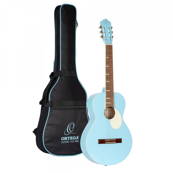 ORTEGA Gaucho Series Acoustic Guitar 6 String - Sky Blue + Bag (RGA-SKY)