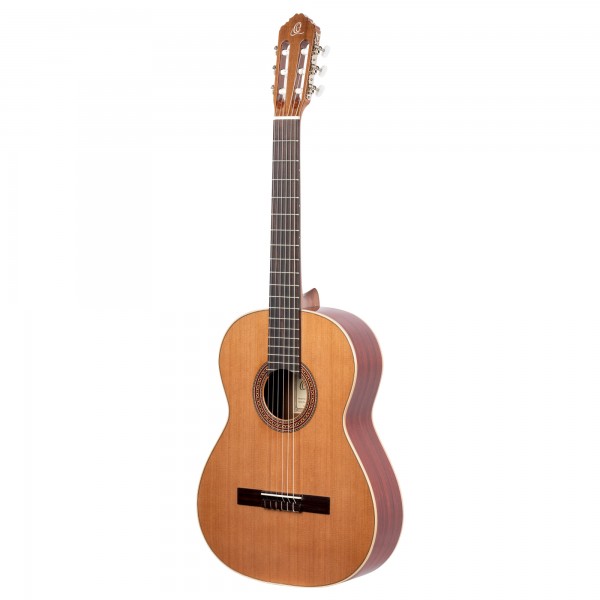 ORTEGA Traditional Series 4/4 Classical Guitar 6-String Lefty - Natural Cedar + Gig Bag (R200L)
