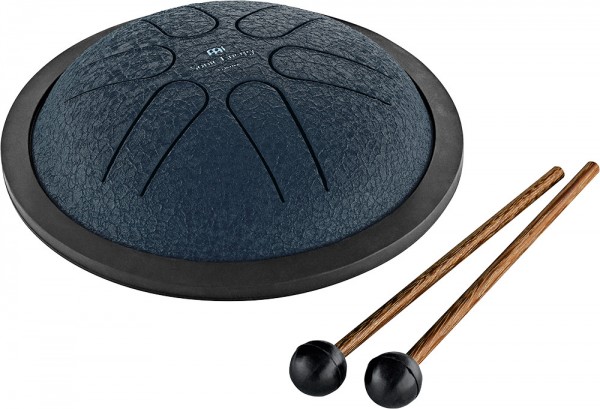Meinl Sonic Energy 6" Mini Steel Tongue Drum, A Major, 6 Notes, 440 Hz, Navy Blue (MSTD2NB)