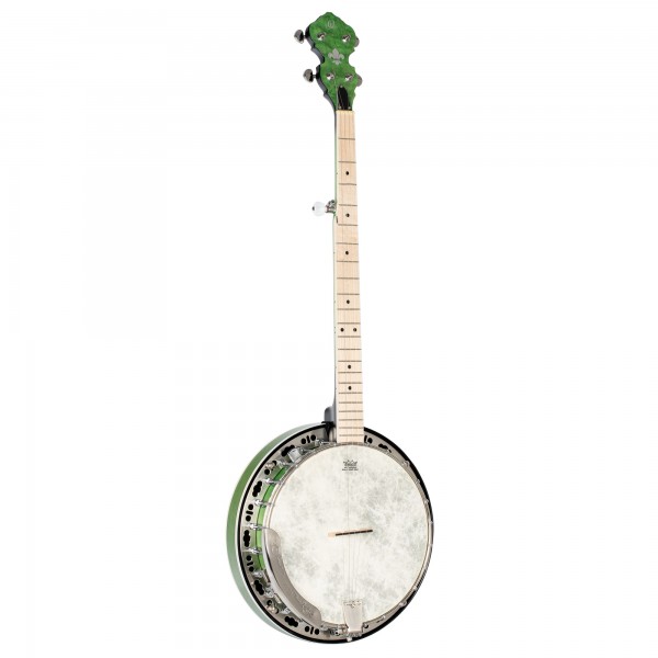 ORTEGA Falcon Series Banjo 5 String - Maple Green + Bag (OBJE400TGR)