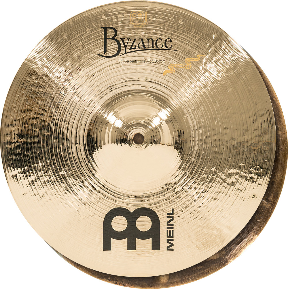 MEINL Cymbals Byzance Brilliant Serpents Hihat   " BSH B