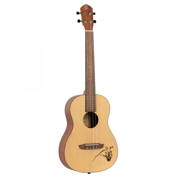 ORTEGA Bonfire Series Baritone Ukulele 4 String - Spruce/Sapele Natural (RU5-BA)
