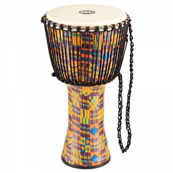 MEINL Percussion Travel Series African Djembe - Kenyan Quilt, Large - Goat Head (PADJ2-L-G)