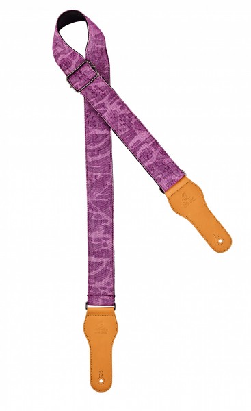 ORTEGA Spring Series Guitar Cotton Strap - Purple Jean (OCS-360)
