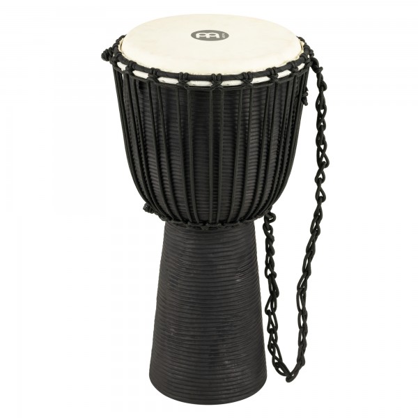 MEINL Percussion Headliner Rope Tuned Black River Series Djembe - 12" Large (HDJ3-L)