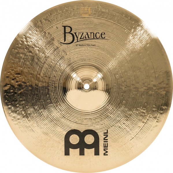 MEINL Cymbals Byzance Brilliant Medium Thin Crash - 16" (B16MTC-B)