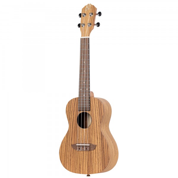 ORTEGA Timber Series Concert Ukulele 4 String Lefty - Zebrawood Natural + Bag (RFU11Z-L)