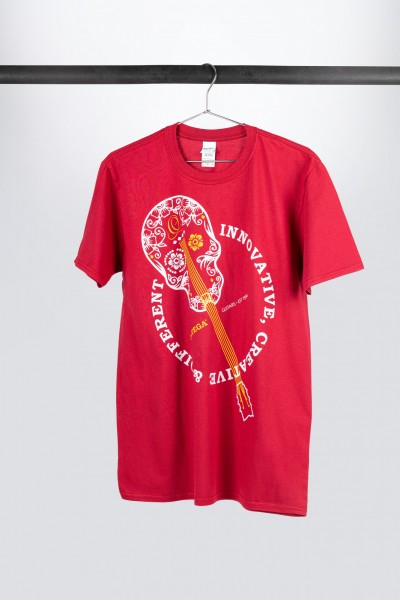 ORTEGA T-Shirt "Skull" - Burgundy Red (OSKULL-BU)