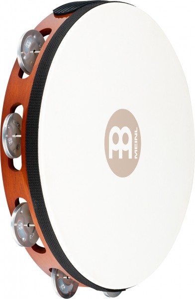 MEINL Percussion Traditional Wood Series Headed Tambourine - 10" (TAH1A-AB)
