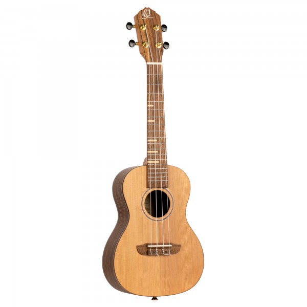 ORTEGA Timber Series Concert Ukulele 4 String - Solid Cedar / Walnut Natural + Bag (RUTI-CC)