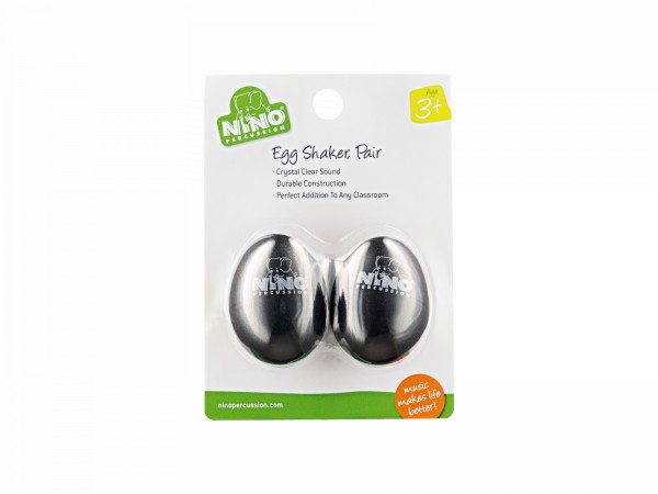 NINO Percussion Egg Shaker Pair - black (NINO540BK-2)