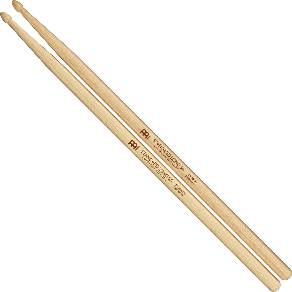 Meinl Standard 5A baguettes de batterie (Hickory, Acorn Tip)